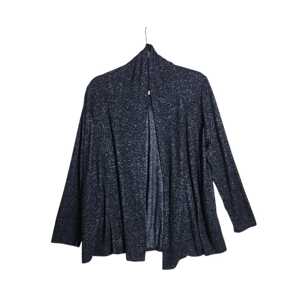 Habitat Clothes To Live In Gray Open Front Cardigan Marl Knit Small